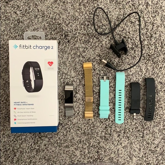 Accessories - Fitbit Charge 2 Heart Rate + Fitness Wristband